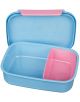 Пластмасова кутия за храна Scooli Lilo & Stitch, модел 2026 г., с отворен капак и две отделения - голямо в синьо и по-малко в розово.-2-thumb