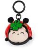 Плюшен ключодържател Legami - Ladybug със усмихнато лице, черни антени, зелена детелина с надпис GET LUCKY! И червен етикет Legami-идеален подарък за специален човек.-1-thumb