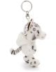Плюшен ключодържател Nici - Снежният леопард Eleni с черни петна, бяло пухкаво козинче и сребърен халкичка-очарователен аксесоар за раница или ключове.-2-thumb