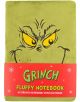Зелената плюшена книга "Плюшен тефтер Fizz Creations - Гринч" с жълтите очи и усмивката на Гринч, вдъхновена от д-р Сюс, включва 160 страници -перфектен подарък за фенове на Гринч.-1-thumb