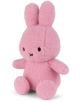 Плюшена играчка Miffy Eco Corduroy - розов заек, 23 см стои изправена с кръгли черни очи, Х-образен нос и уста, дълги уши и минималистичен дизайн за чаровна визия.-2-thumb