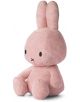 Плюшена играчка Miffy Eco Corduroy - розов заек, 70 см, изработена от рипсено кадифе с дълги уши, черни овални очи и малка X-образна уста, седи изправена на бял фон.-2-thumb