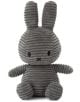 Плюшена играчка Miffy Sitting Corduroy - Тъмносив заек, 23 см. - Miffy - Bon Ton Toys - Момиче, Момче - 8719066003796-thumb