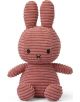 Плюшена играчка Miffy Sitting Corduroy - Заек в цвят пепел от рози, 23 см. - Miffy - Bon Ton Toys - Момиче - 8719066010411-1-thumb