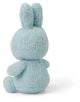 The плюшена играчка Miffy Terry - светлосин заек, 23 см, е изработена от мек плат и изобразява Мифѝ с обърнат гръб, клепнали уши и пухкава опашка на бял фон.-3-thumb