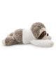 Плюшена играчка Nici - Ленивецът Izzy, 23 см, със софт кафява, бяла и кремава козина лежи по корем-пример за устойчив продукт за еко-игра.-2-thumb