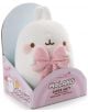 Плюшена играчка Nici Molang, 16 см - бял Molang със сладки розови бузки и голяма розова панделка, представен в пастелен дисплей с надпис NICI MOLANG SUPER SOFT - чудесен подарък за деца.-7-thumb