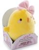 Плюшена играчка Nici Molang - Пиле Piu Piu, 16 см, с жълта пухкава козина и розова панделка - меко геройче с малки крила и розови бузки. Идеален подарък за всеки фен на Molang!.-1-thumb