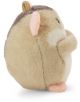 Плюшена играчка Nici Mymochi Minis, тази плюшена играчка таралеж, гледана отстрани, с мека бежова и кафява козина, розови уши и крака и малки затворени очи, седи изправена - предлага се в книжарница Orange.-2-thumb