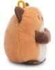 A плюшена играчка хамстер Nici Mymochi Minis с мека оранжева и бяла козина, кафяви уши и малки лапички. С кръгло тяло и жълта халка за закачане, идеална за всеки фен на книжарница Orange.-2-thumb