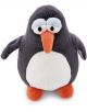 Плюшена играчка Ничи - Пингвинът Хорхе, 20 см, е изработен от рециклирани материали и има тъмносиво гръбче, бяло коремче, сини клепачи, отпуснати очи, оранжеви клюн и крачета и леко тъжно изражение.-3-thumb