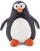 Плюшена играчка Nici - Пингвинът Хорхе, 20 см, изработен от рециклирани материали: бял корем, тъмносиво тяло, оранжев клюн и крака, сини клепачи; стои изправен и гледа напред.-4-thumb