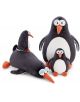 Плюшена играчка Ничи - Пингвинът Хорхе, 20 см, е очарователен подарък за всеки фен на плюшени пингвини с оранжеви човка и крачета, бяло коремче и сиво-черно тяло.-7-thumb