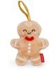 Плюшената играчка за елха Legami - Gingerbread с усмихнато лице, червена папионка и бяла декоративна нишка е идеалният аксесоар за чаровна коледна елха.-1-thumb