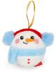 Плюшена играчка за елха Legami - Snowman с червена шапка, сини ушанки и шал, усмихнато лице с розови бузи и морковен нос. С включено окачване - идеална за вашата колекция Legami.-1-thumb