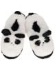 Обуйте се в плюшените пантофи Legami - Panda, размер 39-41 - бели пантофи с черни уши и бродирана панда визия. Перфектният избор за уют в студените дни!.-2-thumb