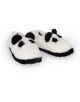 Плюшени пантофи Legami - Panda, размер 39-41, с бели пухкави детайли и черни уши и очи-идеалният избор за топли и уютни крака през зимата.-3-thumb