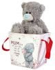 Плюшено мече Me To You - Mum, в торбичка: сиво мече с синс в декоративна торбичка с мечета и надпис "MUM, for all you are, for all you do, THANK YOU" - идеален подарък за мама.-1-thumb