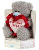 Плюшено мече Me To You - Mummy, 15 см с емблематичен син нос е в красива кутия и държи сърце с надпис "Love You Mummy"-идеален подарък за мама. Кутията също има надпис "Обичам те, мамо".-1-thumb