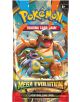 Бустерът Pokémon TCG: Mega Evolution 01 показва Mega Kangaskhan и неговото дете в динамична поза. На смелата опаковка са изобразени светкавици, "Mega Evolution" и "10 допълнителни карти за игра" в долната част.-5-thumb