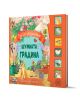 Българската звукова книжка "Приказка със звуци: Шумната градина" включва оживени градински сцени с инструменти, цветя и животни. Звуковите бутони с изображения на животни са вдясно за интерактивно забавление.-1-thumb