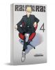 На корицата на „Rai Rai Rai“, том 4 е изобразен русокос мъж в черен костюм и очила, който уверено седи в червен въртящ се стол. Цифрата 4 и името Йошиаки са изписани на видно място, обозначавайки тома и неговия създател. Неговата самообладана поза подсказ-1-thumb