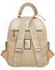 Раница Anekke Memories 25 x 30 x 12 см е дамска раница в бежово и кафяво, със среден размер, текстуриран дизайн, регулируеми подплатени презрамки, плитка дръжка, преден джоб с цип и нашивка с коте и надпис "Ученето ви дава корени. Анекдотът на спомените.-7-thumb