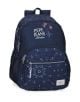 Раница Pepe Jeans - Lenay Navy, с две отделения и преден джоб, 44 см - 8447444018338-1-thumb