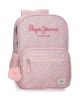 Раница Pepe Jeans - Mia, Light Pink, с две отделения и пределен джоб, 40 см - Pepe Jeans - Joumma Bags S.L. - Момиче - Pepe Jeans - Mia - 8447444017546-1-thumb