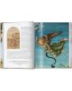 Отвореното копие на "Raphael: Paintings, Frescoes, Tapestries, 45th Edition" показва текст отляво и ярко изображение отдясно на крилат ангел в зелени одежди над вода, вдъхновено от стила на Висшия ренесанс на Рафаел.-4-thumb