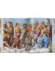 Илюстрацията в "Raphael: Paintings, Frescoes, Tapestries, 45th Edition" показва древни богове в класически дрехи, събрани върху облаци, със Зевс начело, което пресъздава величествения стил на изкуството на Високия ренесанс.-6-thumb