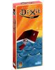 Изображението показва кутията на Разширение за настолна игра Dixit: 2 Quest, изобразяваща червена книга върху сини вълни с книжка с панделка и оранжево небе. Играта е публикувана от Libellud.-1-thumb