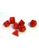 Комплект зарчета за настолни игри Dice4Friends: Dice Set - Red/Gold, 7 бр. - Dice4Friends - Dice4Friends - 798003860775-thumb