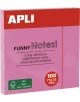 Самозалепващи се листчета Apli, пастелно розови, 100 листа - Apli - Apli Paper - Apli - Office - 8410782190820-thumb