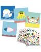 Творчески комплект със стикери Djeco - Забавни морски обитатели - Djeco - Djeco - Момиче, Момче - 3070900089310-3-thumb
