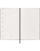 Седмичният тефтер-органайзер Moleskine за 18 месеца – Черен (Юли 2026 – Декември 2027) е отворен на седмицата за юли, като отляво са показани датите 19–25 (понеделник–неделя), а отдясно – линии за бележки, с черна лента за отметка в центъра.-5-thumb