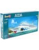 Кутия на сглобяем модел Revell - Круизен кораб AIDA 16.1 см, пластмасов макет с ярки устни и очи на носа, изобразен до тропически бряг.-1-thumb