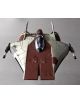 Сглобяем модел Revell - A-wing Starfighter Star Wars, Easy-Click в мащаб 1:72 с кафяво-сиво корпус, двойни лазерни оръдия на крилата и прозрачна кабина, изобразен отгоре и отпред.-5-thumb