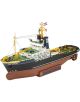 Сглобяемият модел Revell - Кораб Smit Houston в мащаб 1:200 включва черно-бяла-зелена надстройка, оранжево-жълти мачти и името HOUSTON върху кафява основа.-2-thumb