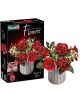 Сглобяем модел Revell - Сън за рози, 326 части: кутия с дървен модел на ваза с червени рози и бели цветя за сглобяване - флорална декорация, както е показано на опаковката.-5-thumb