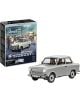 Кутия на сглобяем модел Revell - Трабант 601 Ексклузивно издание е показана до готов мащабен модел 1:24 на класически сив Трабант, а кутията е илюстрирана със сцена с автомобила и хора в градска среда.-2-thumb