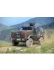 В сглобяем модел Revell - Военен камион ATF Dingo 1 (1:72) с камуфлаж и ISAF/германски кръст се движи по планински черен път, вдигайки прах - страхотна военна техника за любителите на моделизъм.-8-thumb