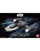 Корицата на кутията показва подробна илюстрация на летящия в космоса модел на Revell Y-Wing Starfighter с лесно щракване, с логото на "Междузвездни войни" отгоре и текст, подчертаващ "Y-Wing Starfighter" и "сглобяем модел.-1-thumb