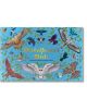Колекционерски артистичен пъзел Thames & Hudson: Shakespeare's Birds, 1000 части - кръгъл пъзел с цветни илюстрации на птици в полет и зелена растителност, заглавие с жълти букви на син фон.-1-thumb