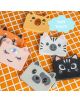 Шест очарователни силиконови калъфа за карти Miquelrius Back2Fun - Коте с мотиви на животни – тигър, лисица, панда, еднорог, зебра и черна котка – са разположени върху оранжева мрежа с етикет „Soft touch“ в синьо, изобразяващ облаче. Идеални за вашите кар-9-thumb
