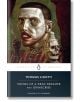 Корицата на *Songs of a Dead Dreamer and Grimscribe* е със сюрреалистично космическо хорър изкуство: мъж с широко отворени очи и червени устни, от чието рамо излиза скелет, както и логото на Penguin Classics.-thumb