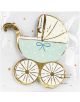 Салфетки PartyDeco - Синя бебешка количка, 20 бр. - PartyDeco - PartyDeco - Момиче, Момче - Partydeco - Welcome Baby - 5904555013360-3-thumb