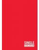 Плътен червен фон с удебелен бял текст "SINGLE COLOUR" в долния десен ъгъл, вдъхновен от дизайна на Тетрадка Spree Single Colour Pastel A4, 60 листа - широки редове.-5-thumb