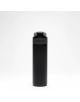 Стоманена бутилка Kambukka Elton Insulated Nightfall, 0.600 лв, в матово черно с капак Snapclean, изправена на бял фон.-4-thumb