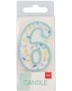 Свещ за рожден ден Folat Sprinkles - Цифра 6 - Folat - Folat - Момиче - 8714572241762-2-thumb